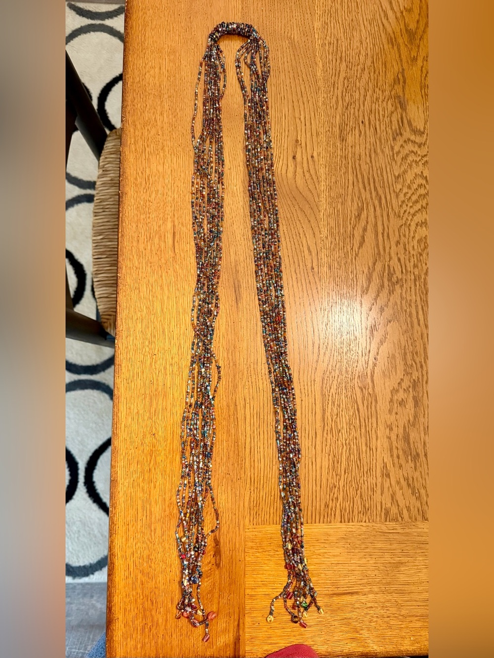 Multi Strands Beaded Open Necklace